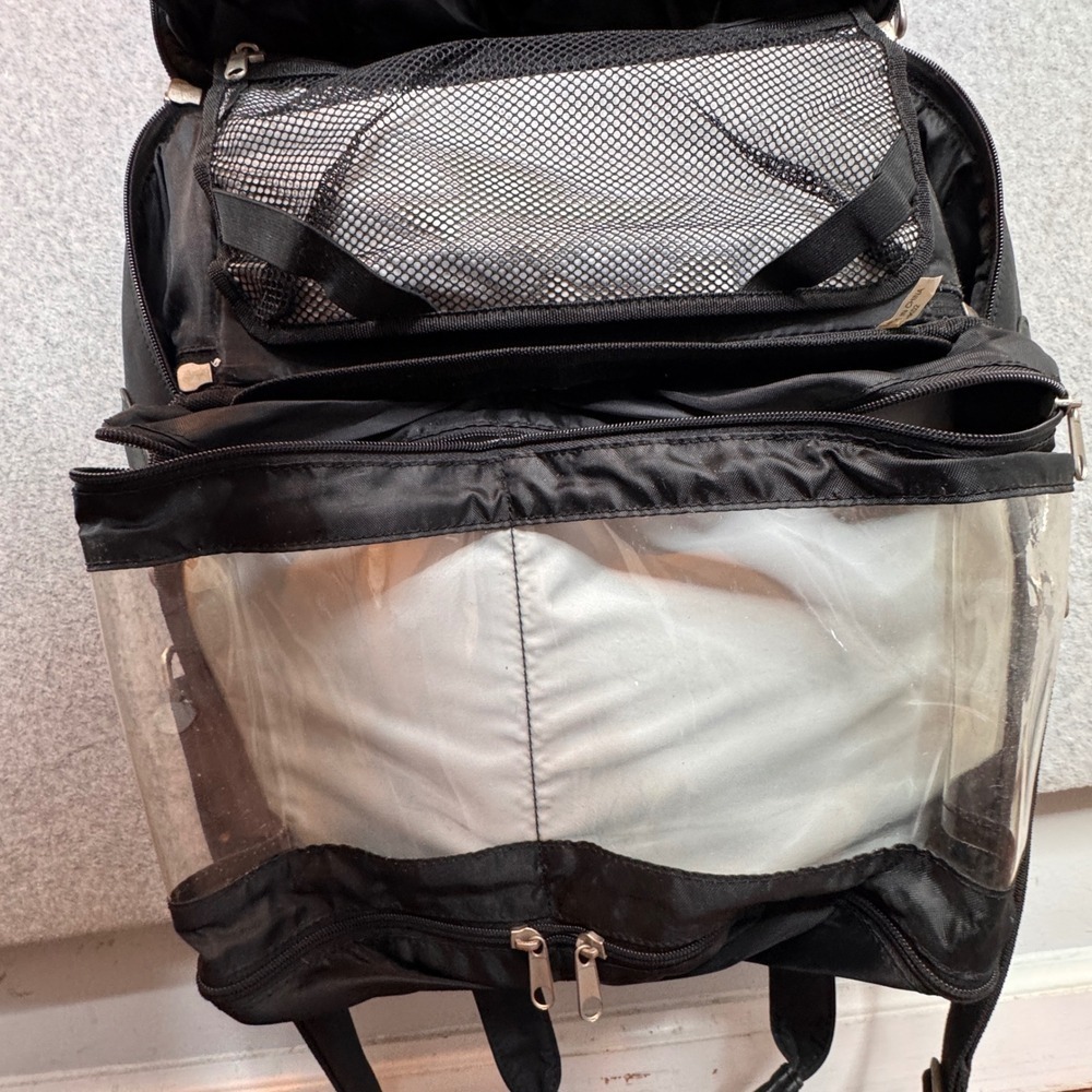 Large Black Hanging Toiletry Bag Travel Organizer Carry On Grooming Dopp Kit - Picture 13 of 16